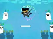 Doodle Halloween Momo Cat Sea Magic