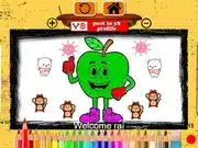 Easy Apple Coloring Book